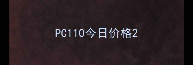 图片 PC110今日价格2
