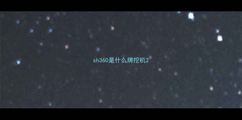 图片 sh360是什么牌挖机2
