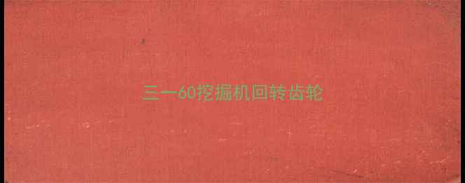 图片 三一60挖掘机回转齿轮