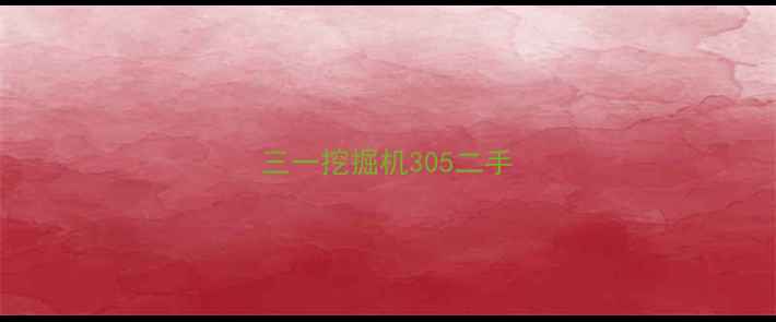 图片 三一挖掘机305二手