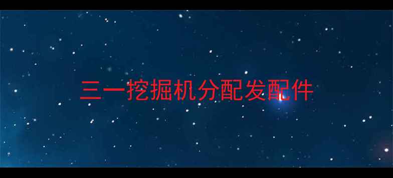 图片 三一挖掘机分配发配件