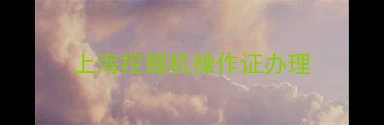 图片 上海挖掘机操作证办理