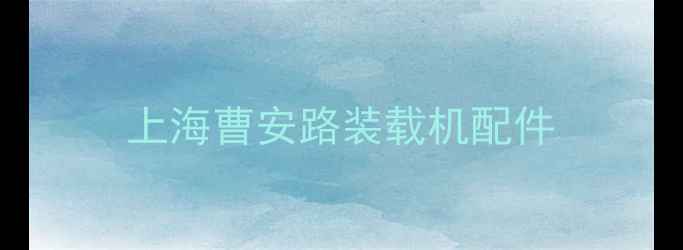 图片 上海曹安路装载机配件