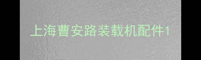 图片 上海曹安路装载机配件1