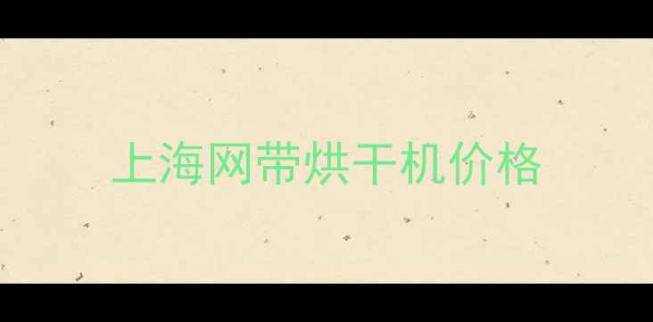 图片 上海网带烘干机价格