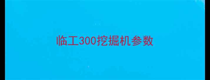 图片 临工300挖掘机参数