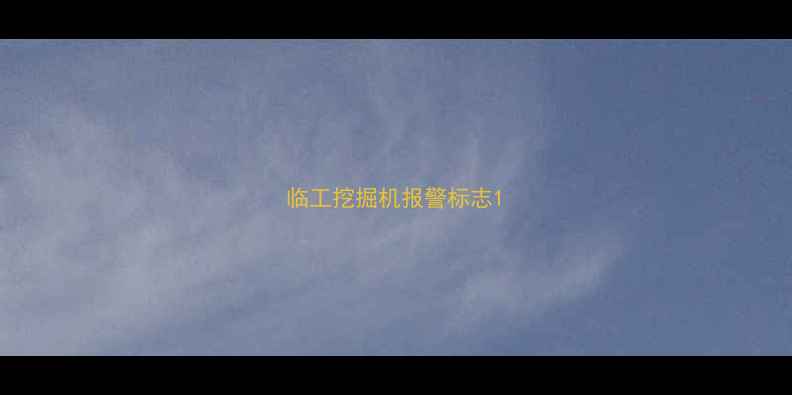 图片 临工挖掘机报警标志1