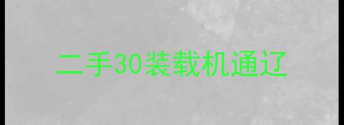 图片 二手30装载机通辽