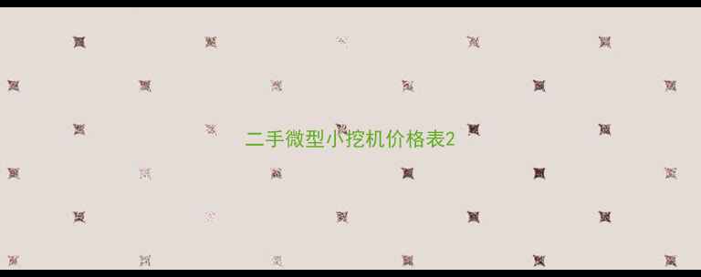 图片 二手微型小挖机价格表2