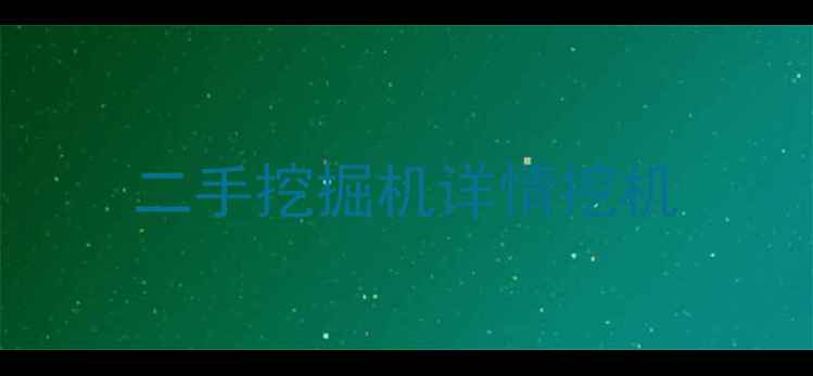 图片 二手挖掘机详情挖机