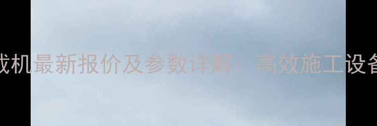 图片 厦工955装载机最新报价及参数详解：高效施工设备选购指南2