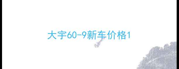 图片 大宇60-9新车价格1