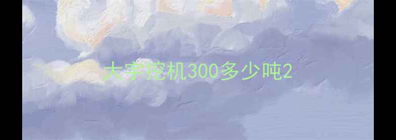 图片 大宇挖机300多少吨2