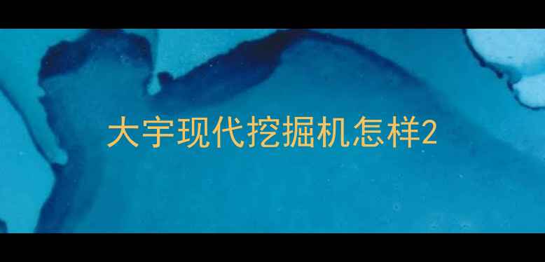 图片 大宇现代挖掘机怎样2