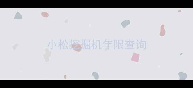 图片 小松挖掘机年限查询