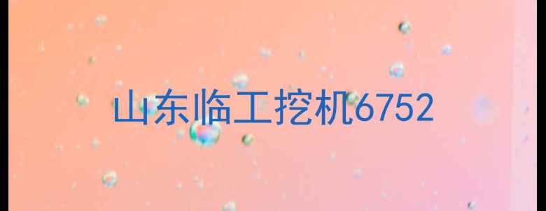 图片 山东临工挖机6752