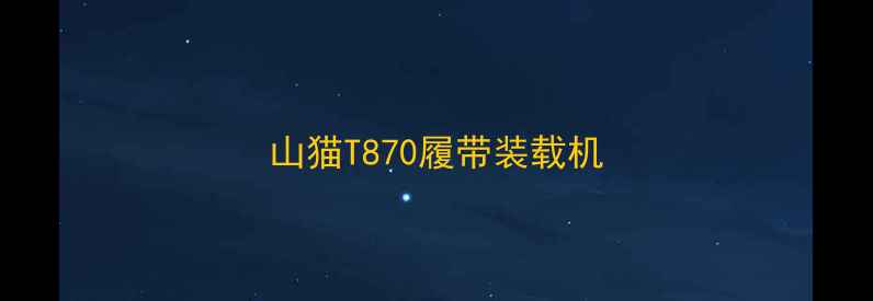 图片 山猫T870履带装载机
