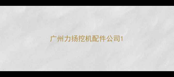 图片 广州力扬挖机配件公司1