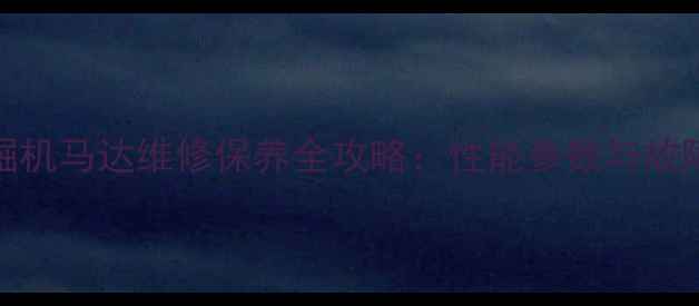 图片 徐工240挖掘机马达维修保养全攻略：性能参数与故障处理指南2