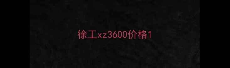 图片 徐工xz3600价格1