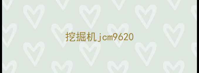 图片 挖掘机jcm9620