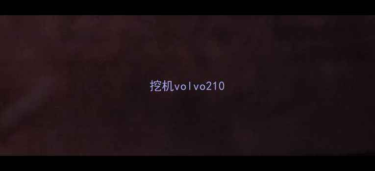 图片 挖机volvo210
