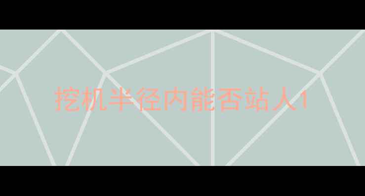 图片 挖机半径内能否站人1