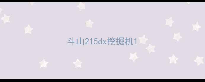 图片 斗山215dx挖掘机1