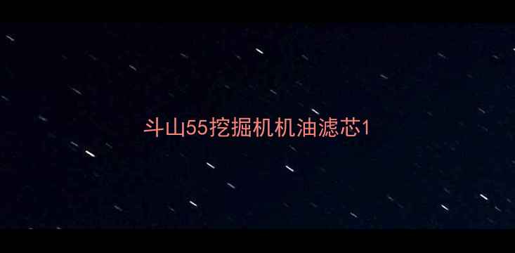 图片 斗山55挖掘机机油滤芯1
