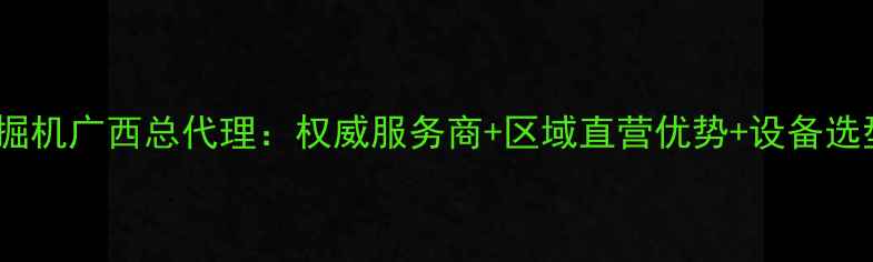 图片 斗山挖掘机广西总代理：权威服务商+区域直营优势+设备选型指南1