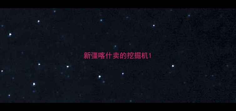 图片 新彊喀什卖的挖掘机1