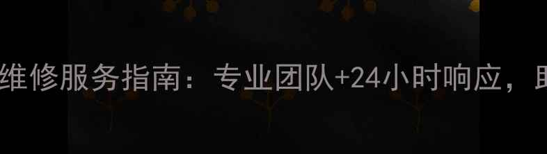 图片 昭通沃尔沃挖掘机维修服务指南：专业团队+24小时响应，助力设备高效运转2