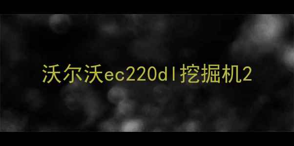 图片 沃尔沃ec220dl挖掘机2