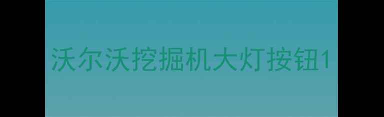 图片 沃尔沃挖掘机大灯按钮1