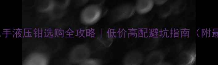 图片 深圳挖掘机二手液压钳选购全攻略｜低价高配避坑指南（附最新市场价）1
