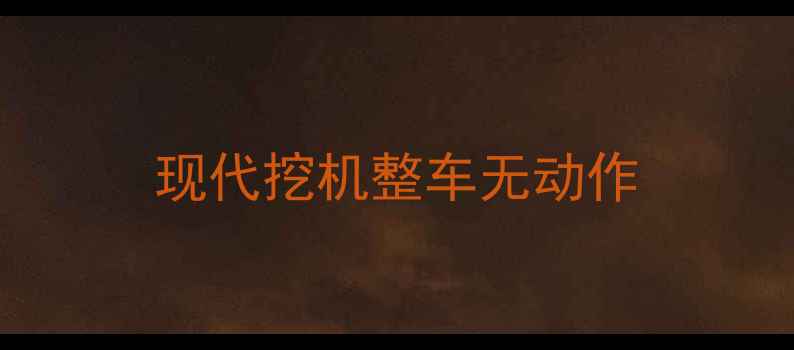 图片 现代挖机整车无动作