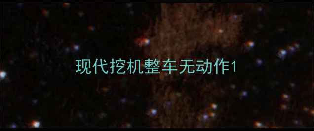 图片 现代挖机整车无动作1
