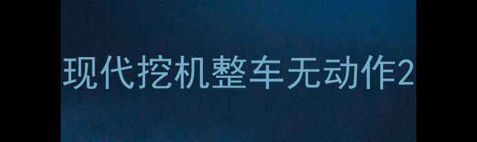 图片 现代挖机整车无动作2
