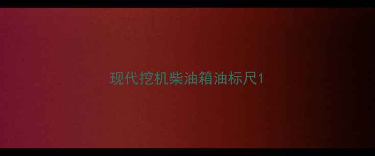 图片 现代挖机柴油箱油标尺1