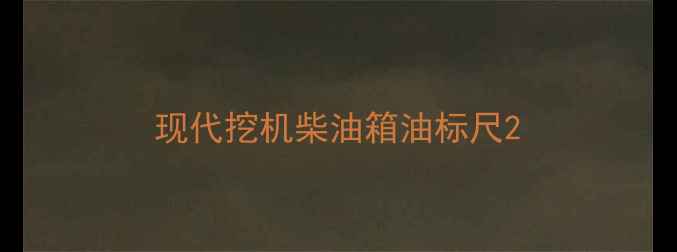 图片 现代挖机柴油箱油标尺2