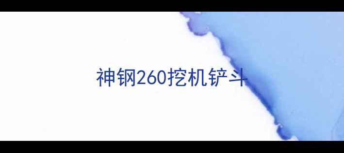 图片 神钢260挖机铲斗