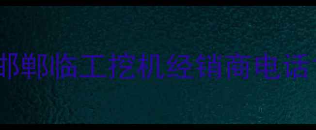 图片 邯郸临工挖机经销商电话1