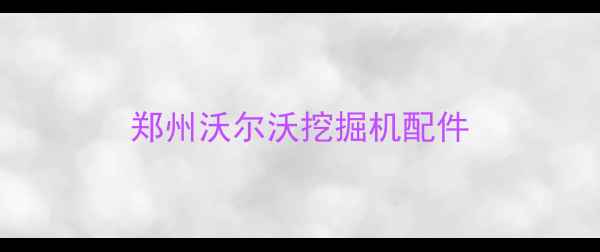 图片 郑州沃尔沃挖掘机配件